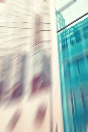 Abstract background made of motion blurred modern building.
