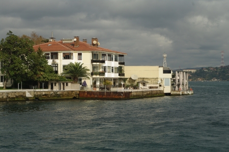 A hause at the banks of Bosphorus, Istambulの写真素材
