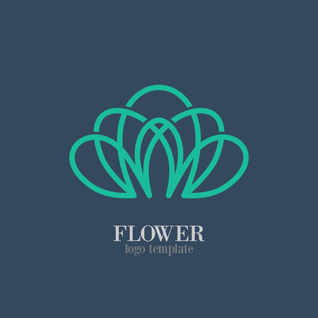 Abstract Flower Logo templateのイラスト素材