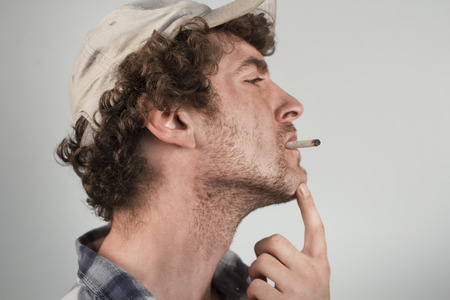 Enlightening redneck ironically has something important to sayの写真素材