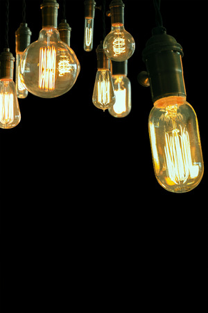 Decorative antique edison style filament light bulbs