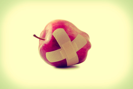 Isolated red delicious appleの写真素材