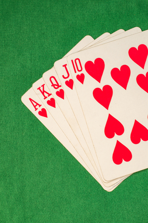 Best winning hand in poker gambling and card game