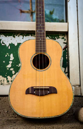 Acoustic baritone ukulele guitar