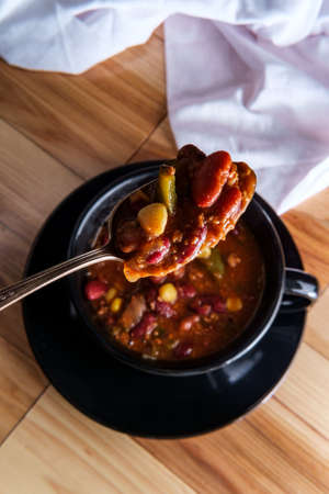 Hot and spicy bowl of Chili con carne
