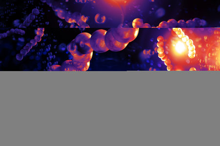 Strep throat also known as Streptococcus Pneumonia bacteria in mouth 3D digital illustrationの写真素材