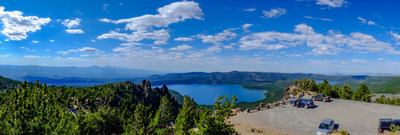 Panorama from the top of Paulina Peak in Oregon