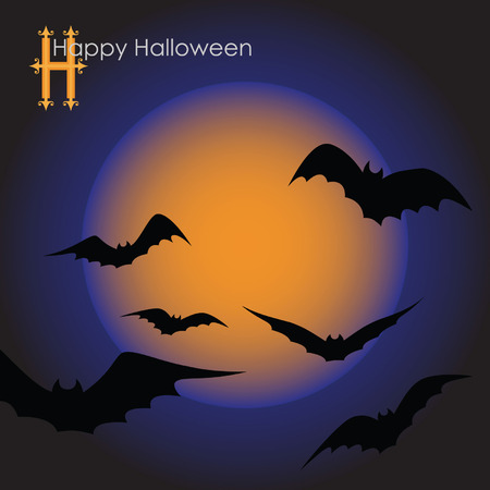 The image on the theme of Halloween.のイラスト素材