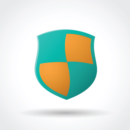 Shield icon.  Vector version of the file contains transparent objects. You can fully edit.のイラスト素材