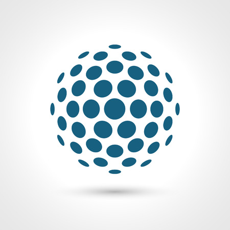 Abstract circular shape.  Round elements.のイラスト素材