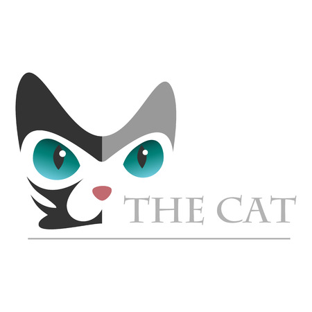 Cat logo design. Vector icon.のイラスト素材