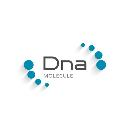 DNA molecule icon. Logo design element.のイラスト素材