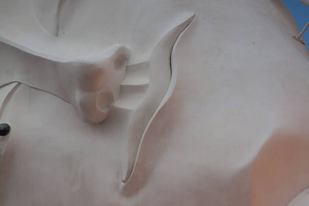 Buddha face in Thailandの写真素材