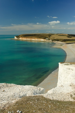 Bay at Seven Sisters, Englandの写真素材