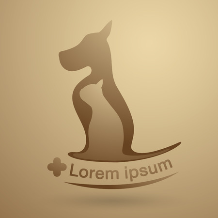 Dog and catのイラスト素材