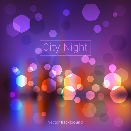 city night lightsのイラスト素材