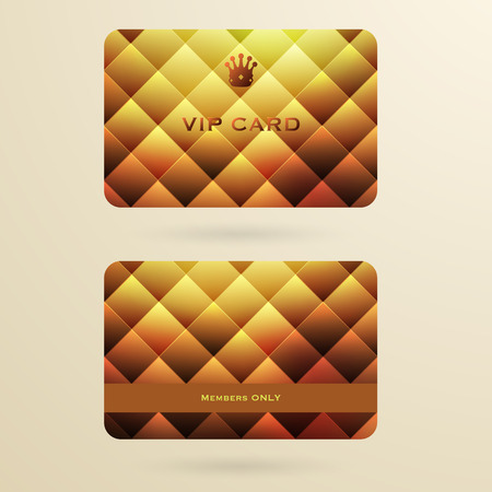 Vip cards with the abstract のイラスト素材