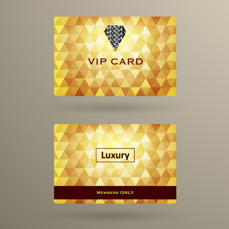 Vip cards with the abstract のイラスト素材