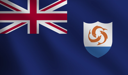 Anguilla flagのイラスト素材