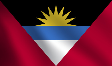 Antigua and Barbuda flagのイラスト素材