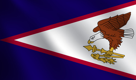 American Samoa flagのイラスト素材