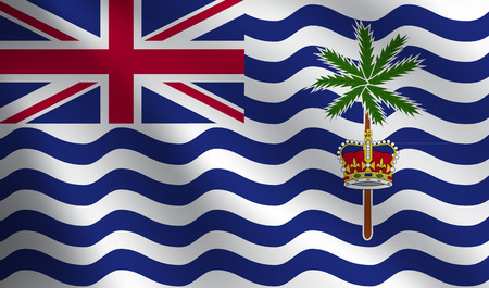 British Indian Ocean Territory flagのイラスト素材