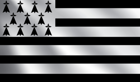 Brittany flagのイラスト素材