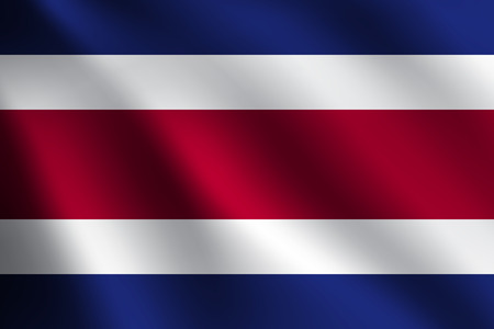 COSTA RICA flagのイラスト素材