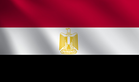 Egypt flagのイラスト素材