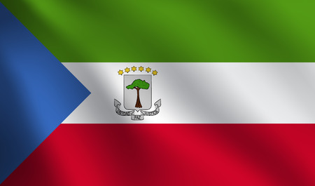Equatorial Guinea flagのイラスト素材