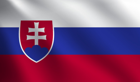 Slovakia flagのイラスト素材