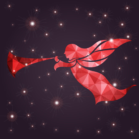 christmas angelのイラスト素材