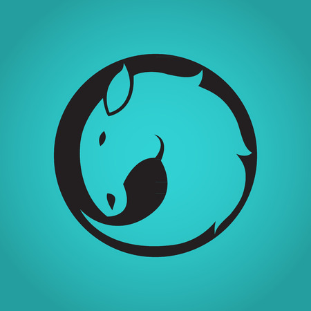 Horse symbol vectorのイラスト素材