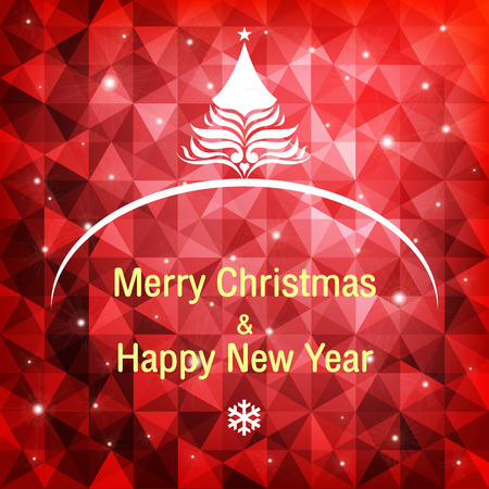 Christmas Greeting Card, vector illustrationのイラスト素材