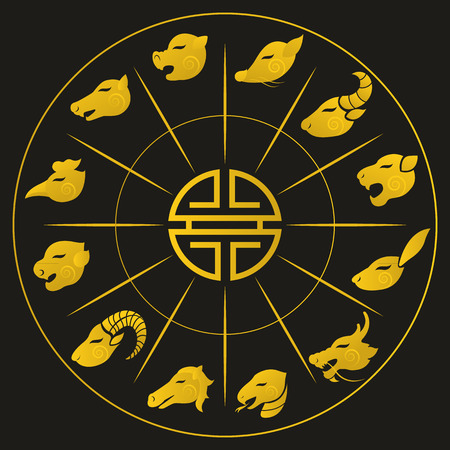 Chinese zodiac signsのイラスト素材