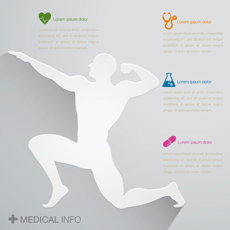Medical info graphicsのイラスト素材