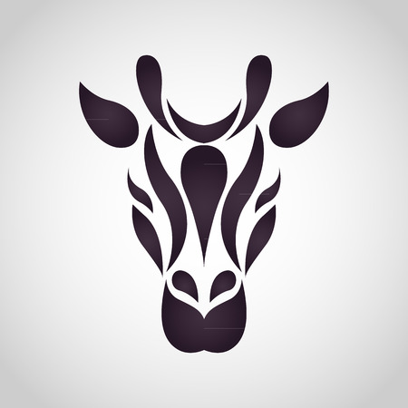 Giraffe logo vectorのイラスト素材