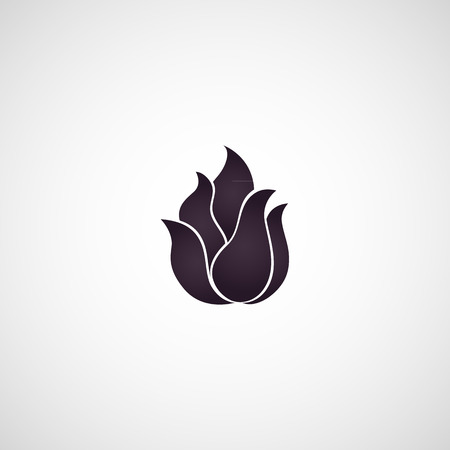 lotus flower logo vectorのイラスト素材