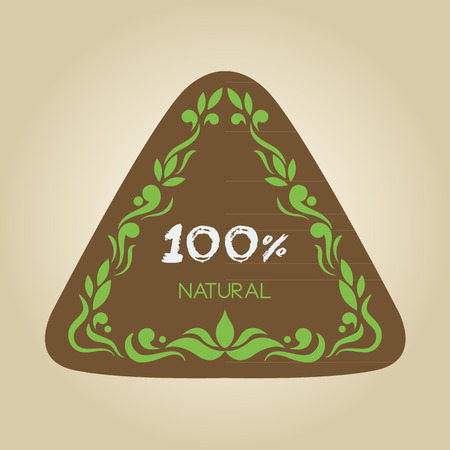 Natural Organic Labelsのイラスト素材