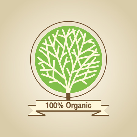 Natural Organic Labelsのイラスト素材