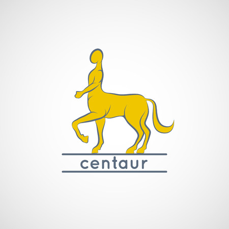 centaur logo vectorのイラスト素材