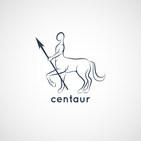 centaur logo vectorのイラスト素材