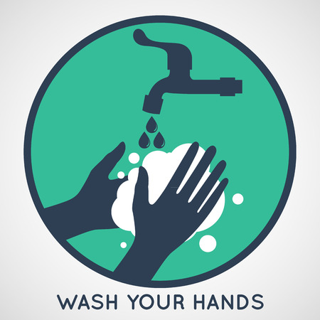 wash your hands symbolのイラスト素材