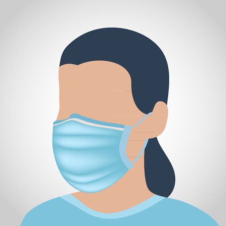 medical mask vectorのイラスト素材