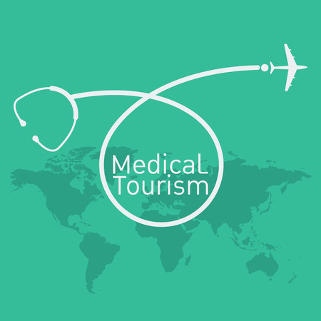 medical tourism vector backgroundのイラスト素材