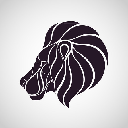 Lion logo vectorのイラスト素材