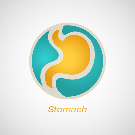 stomach logoのイラスト素材