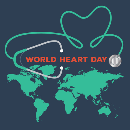 world heart dayのイラスト素材