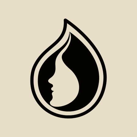 Woman face design templateのイラスト素材