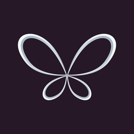 butterfly logo vectorのイラスト素材